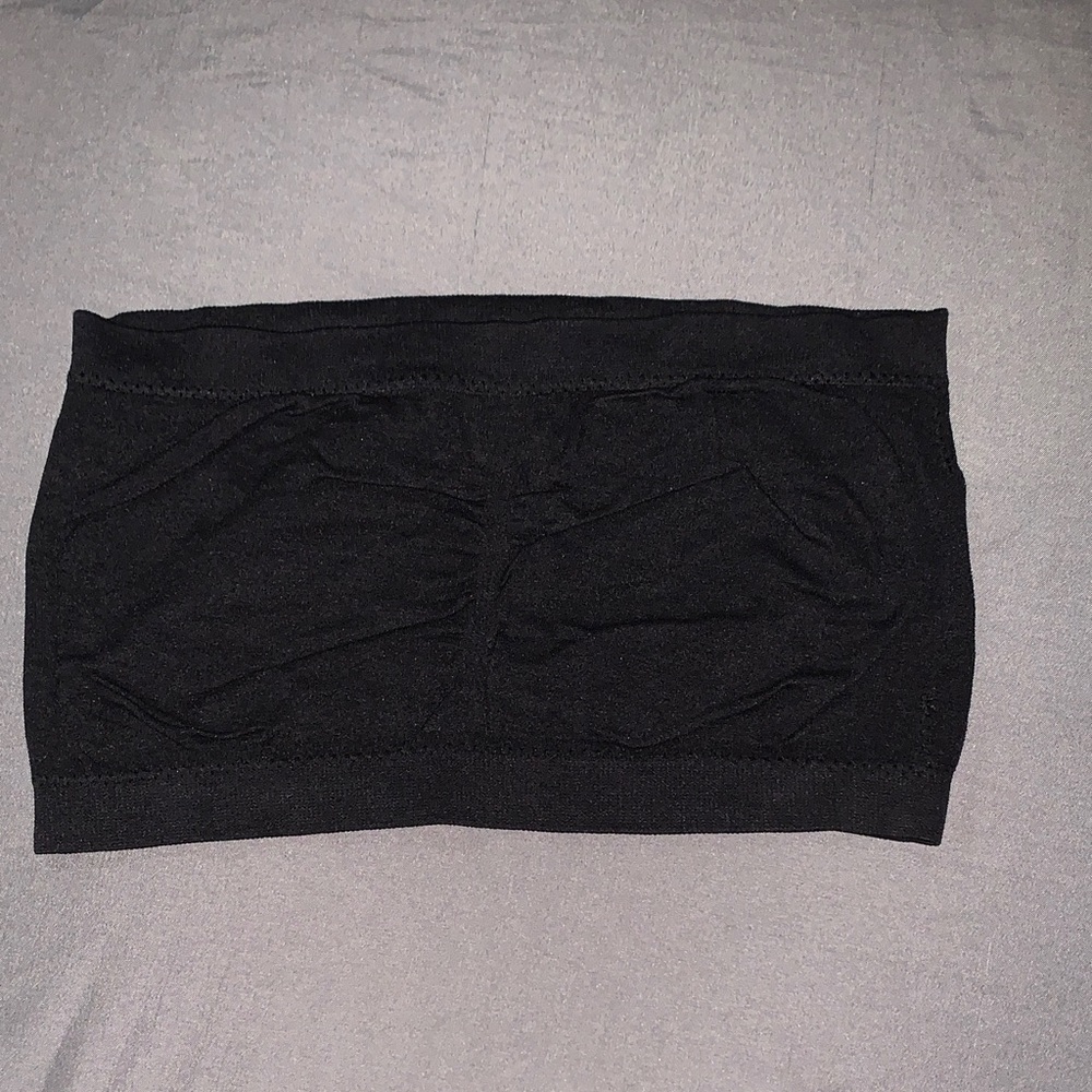 Black Bandeau Top